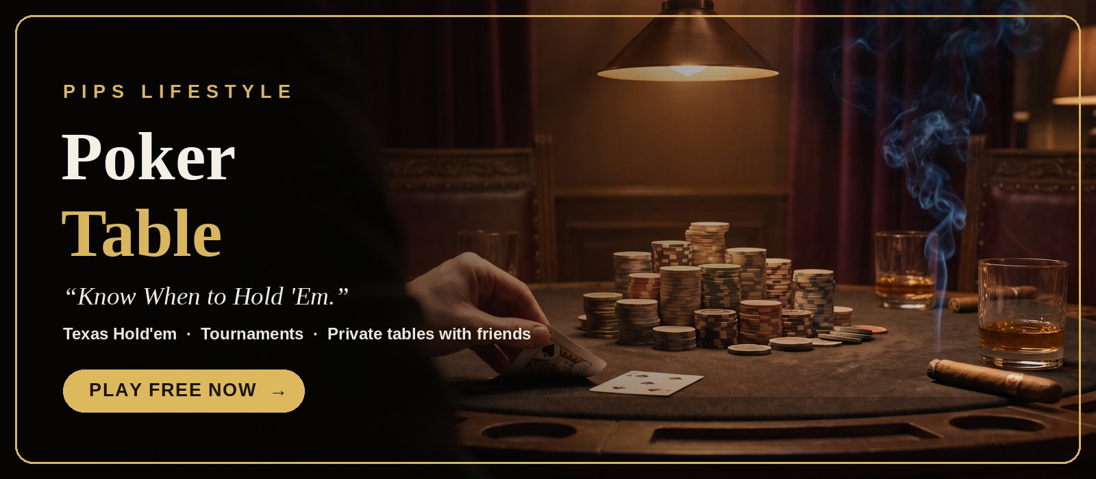 PIPS Poker Table